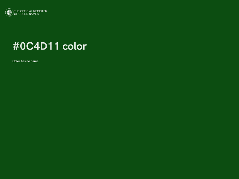 #0C4D11 color image