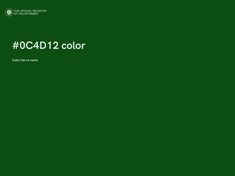 #0C4D12 color image
