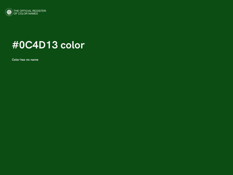 #0C4D13 color image