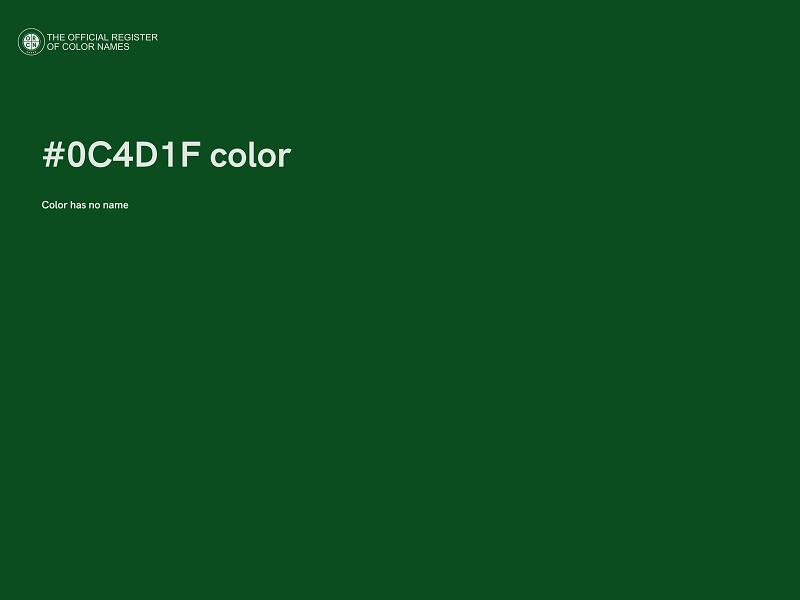 #0C4D1F color image