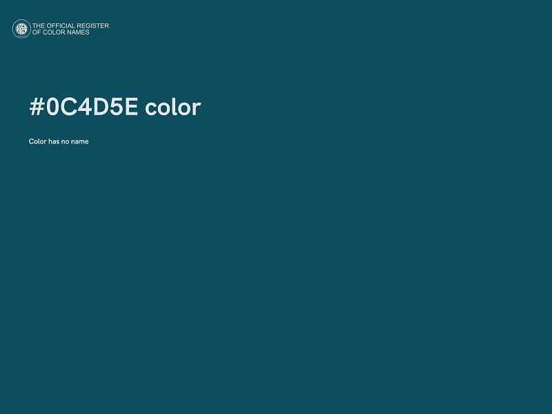 #0C4D5E color image