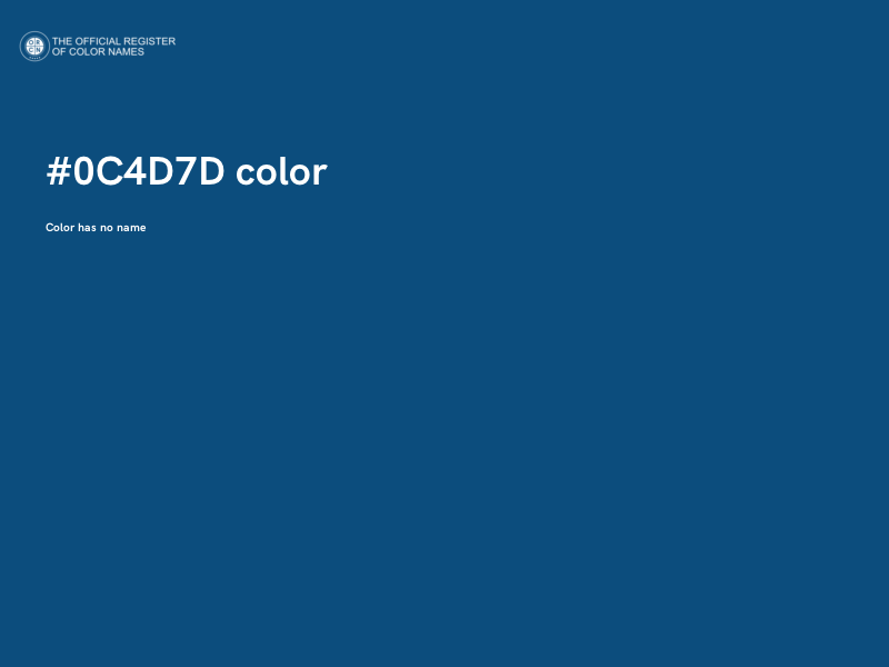 #0C4D7D color image