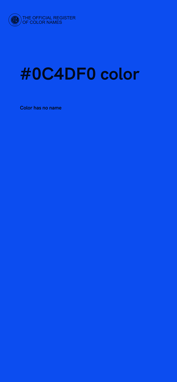 #0C4DF0 color image
