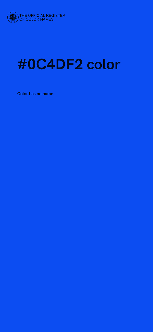 #0C4DF2 color image