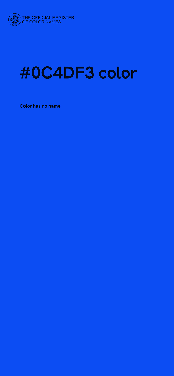 #0C4DF3 color image