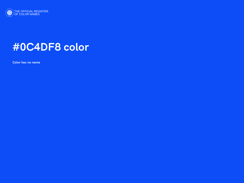 #0C4DF8 color image