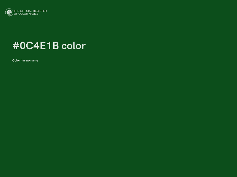 #0C4E1B color image