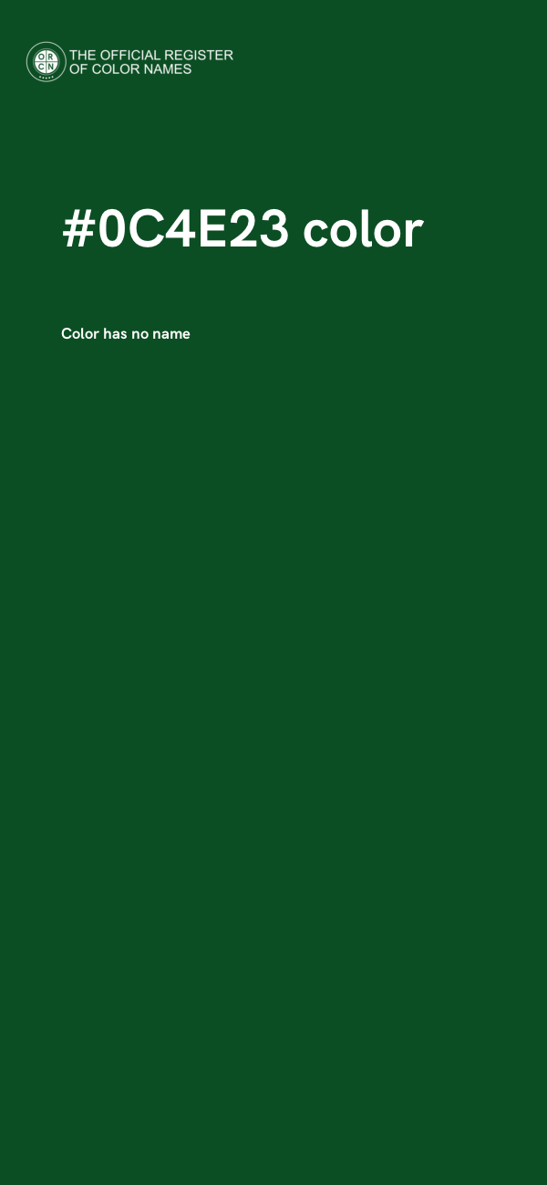 #0C4E23 color image