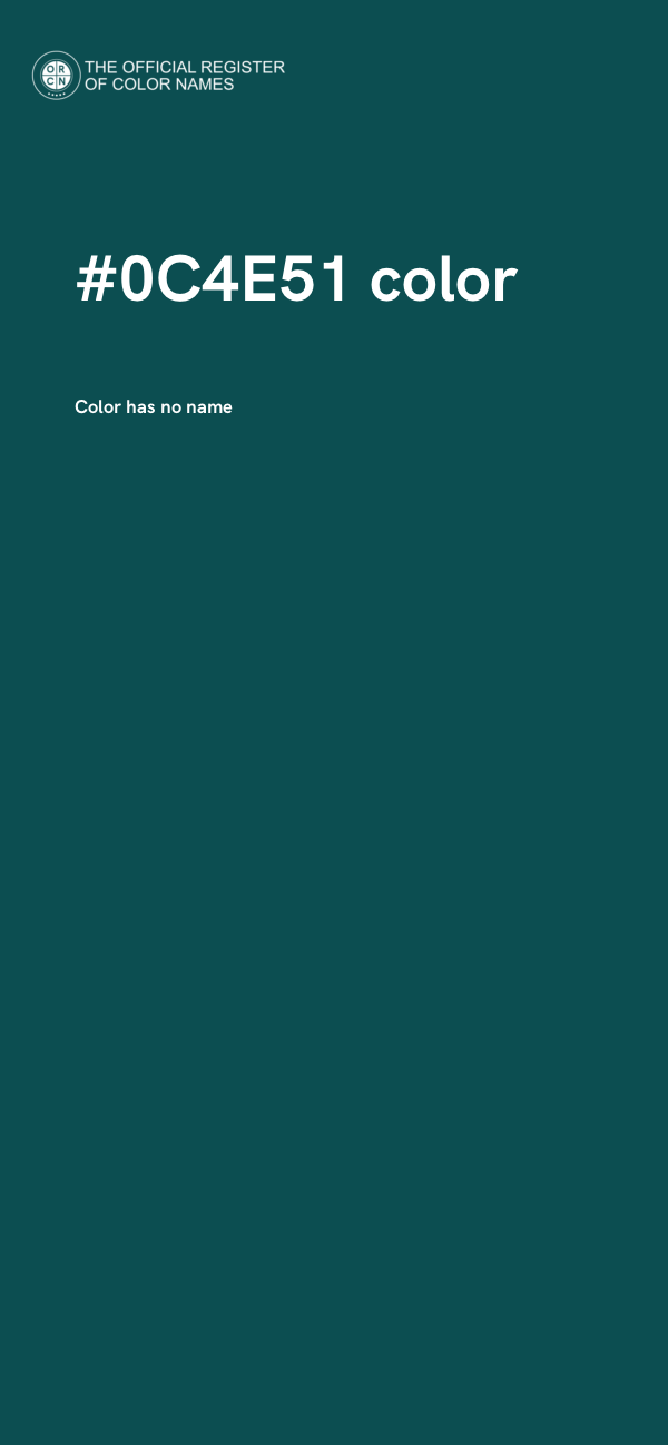 #0C4E51 color image