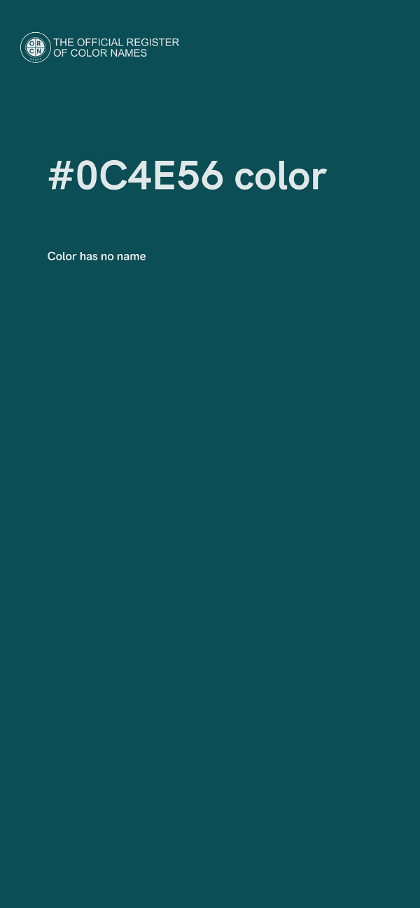 #0C4E56 color image