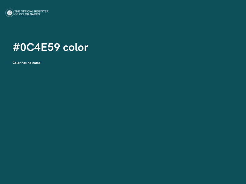 #0C4E59 color image