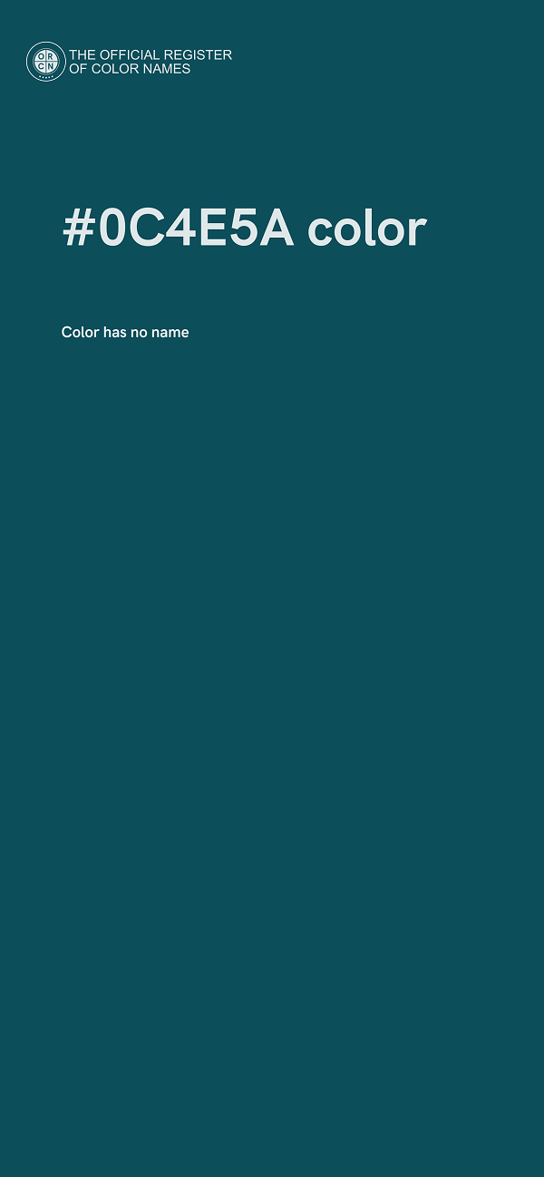 #0C4E5A color image