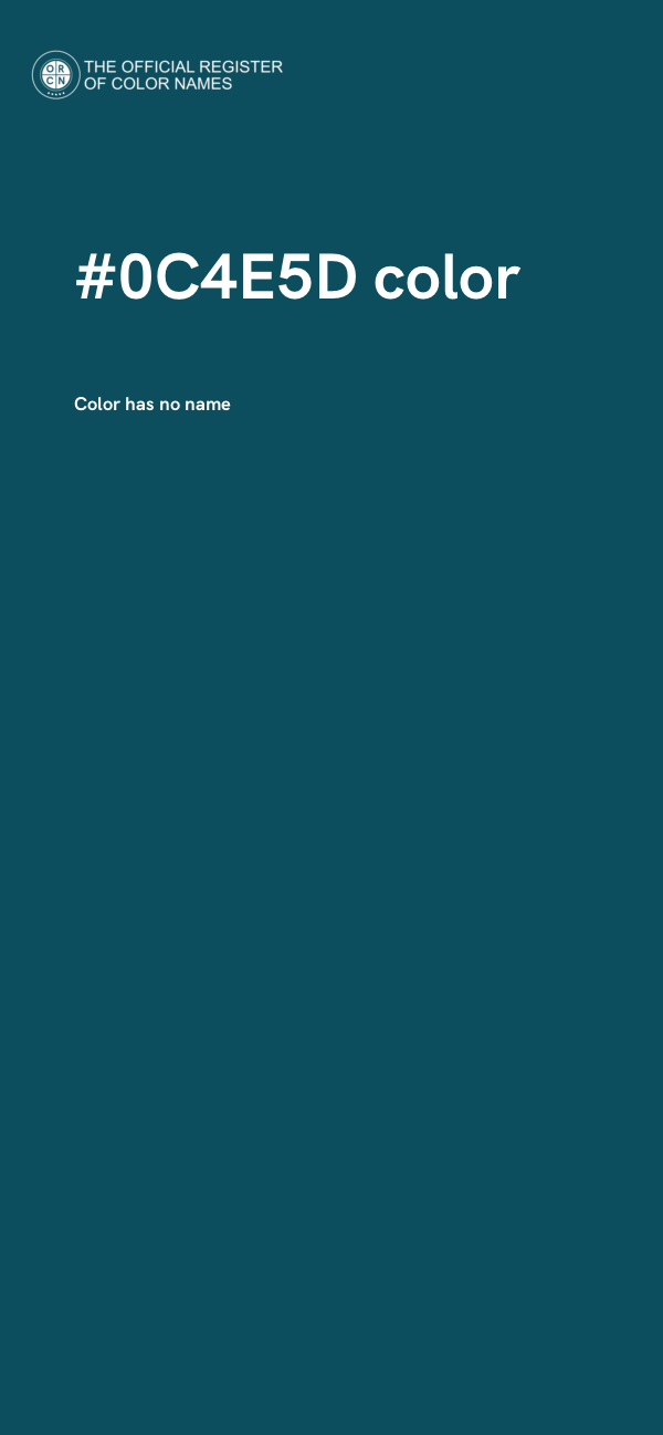 #0C4E5D color image
