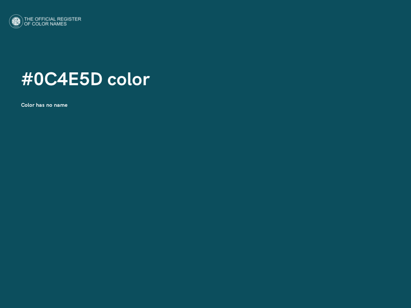 #0C4E5D color image