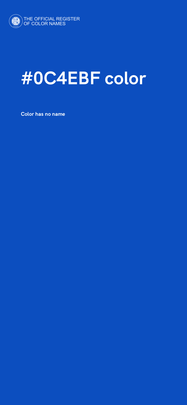 #0C4EBF color image