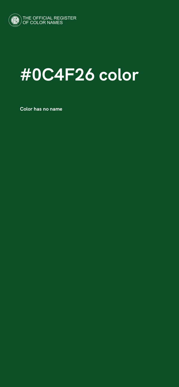 #0C4F26 color image