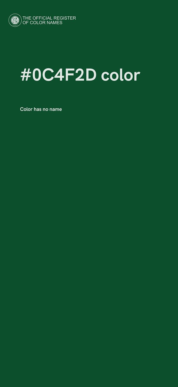 #0C4F2D color image