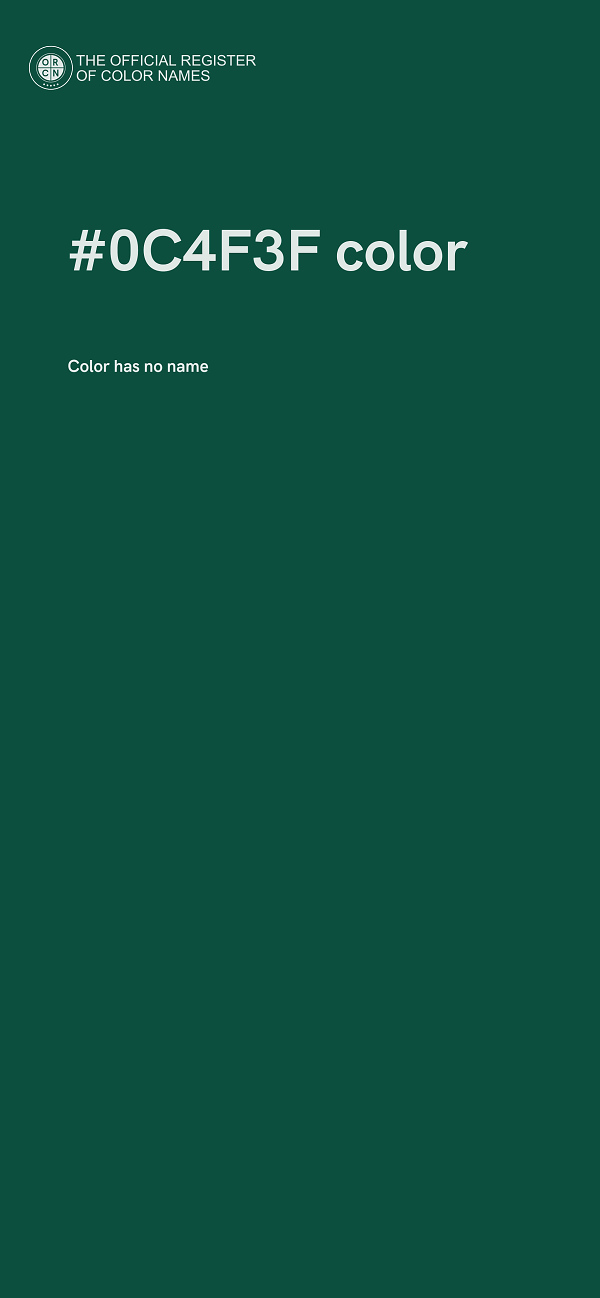 #0C4F3F color image