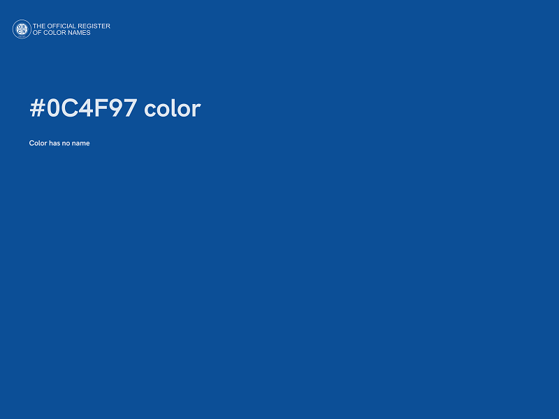 #0C4F97 color image