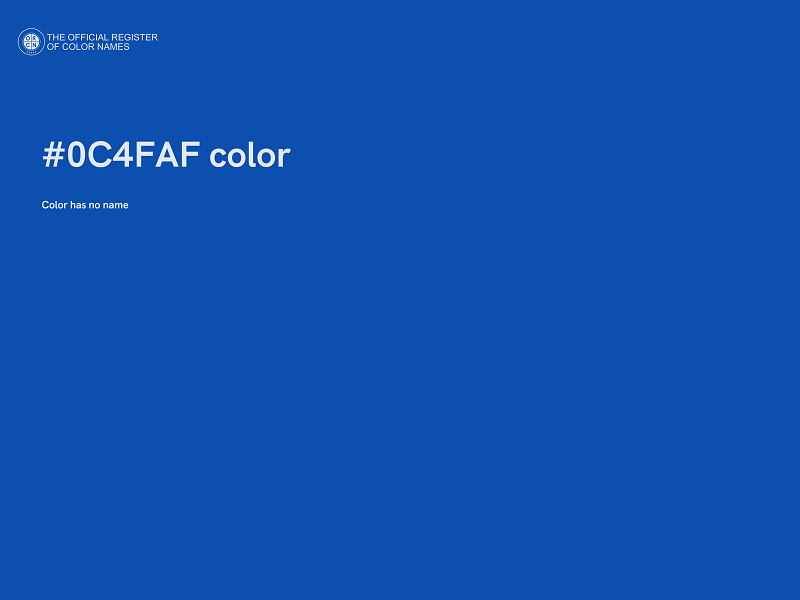 #0C4FAF color image