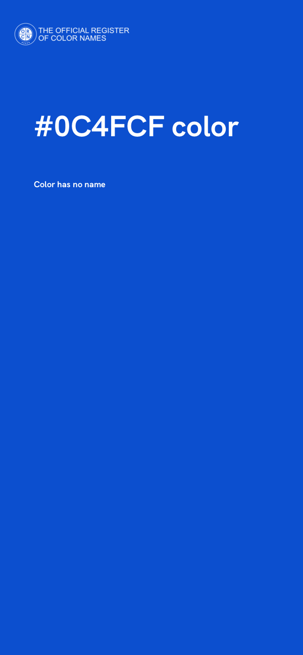 #0C4FCF color image