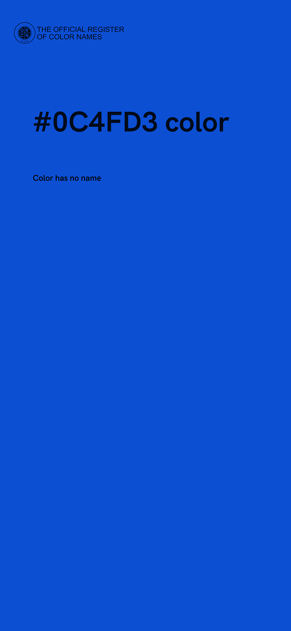 #0C4FD3 color image