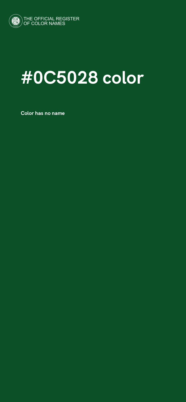 #0C5028 color image