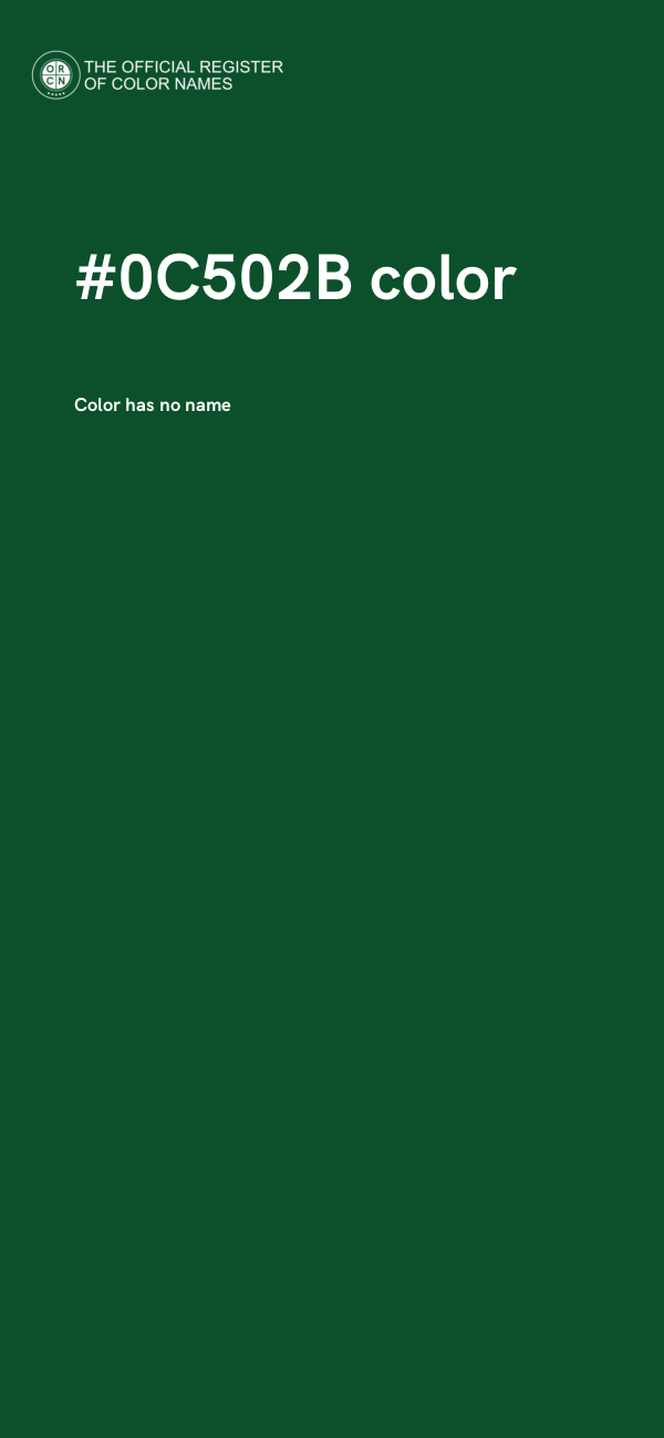 #0C502B color image