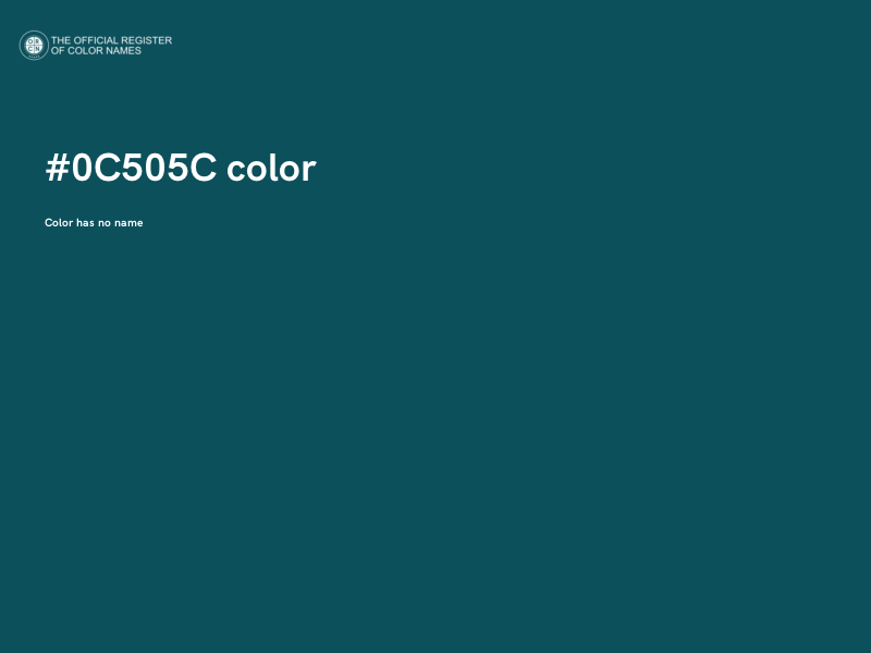 #0C505C color image