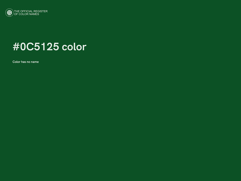 #0C5125 color image