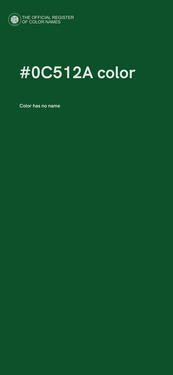 #0C512A color image