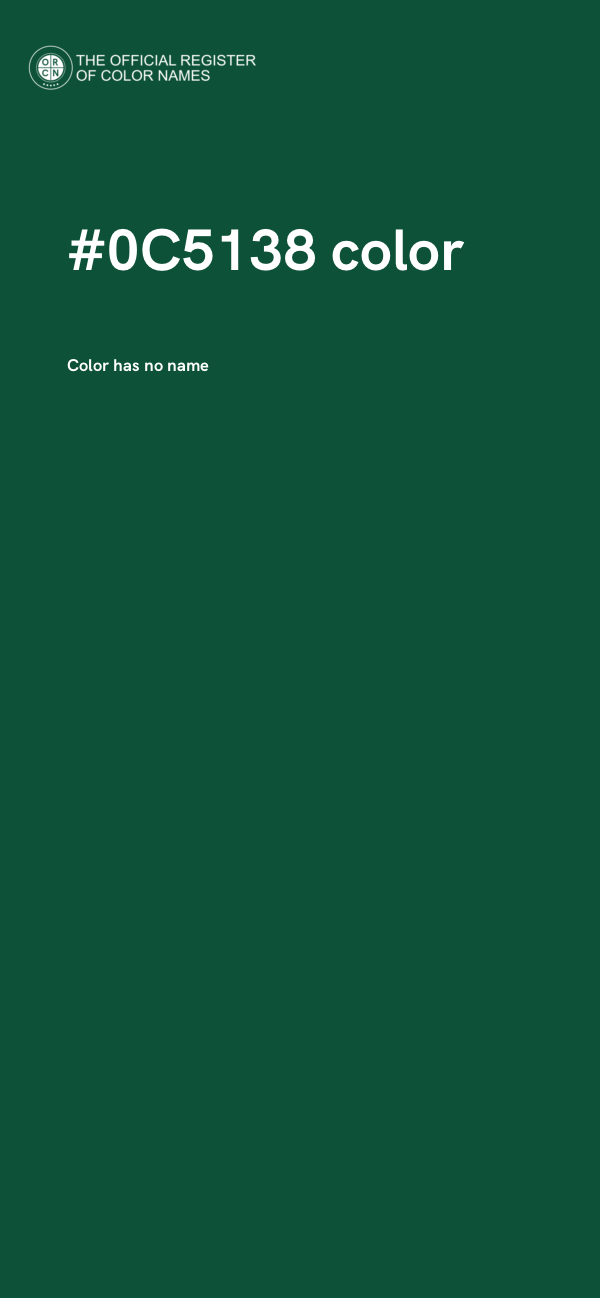 #0C5138 color image