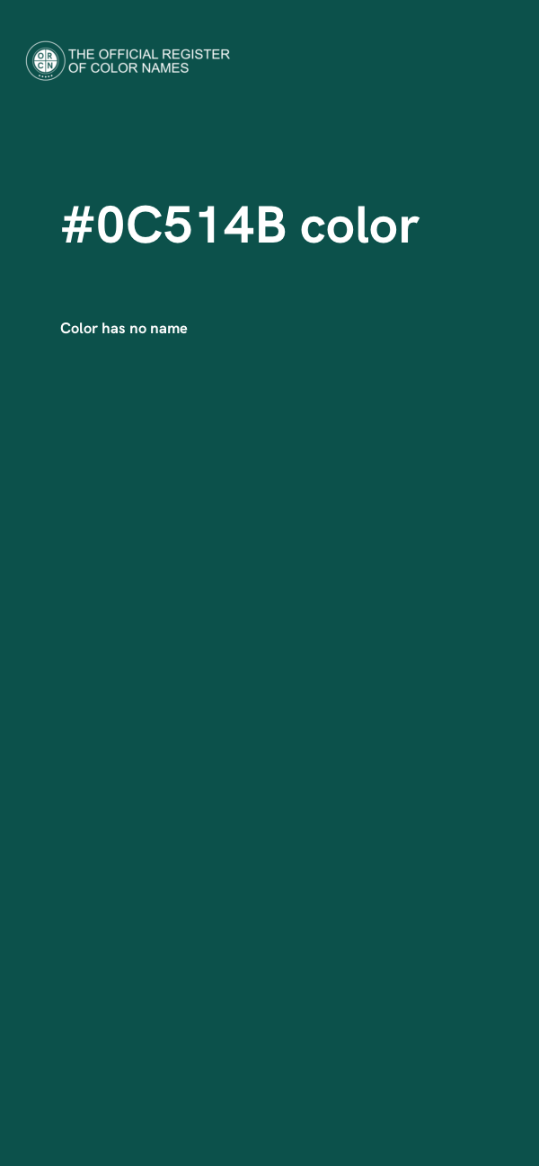 #0C514B color image