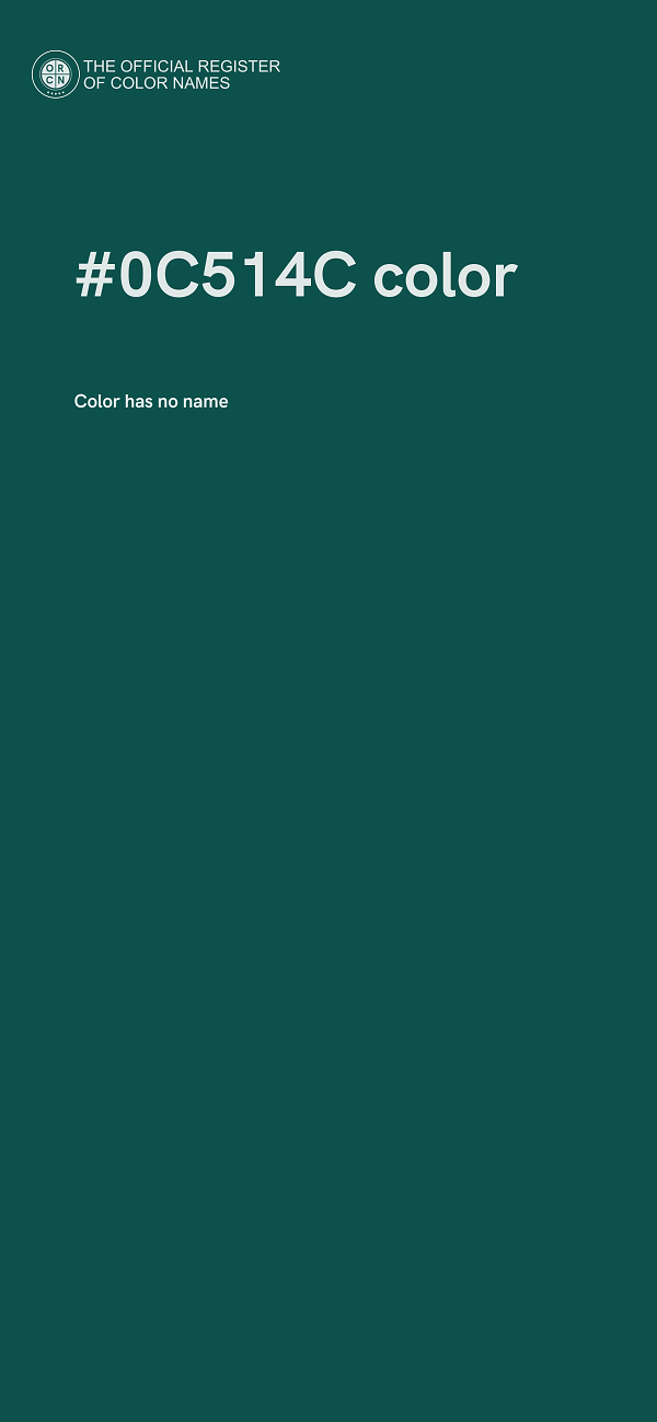 #0C514C color image