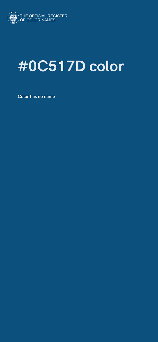 #0C517D color image