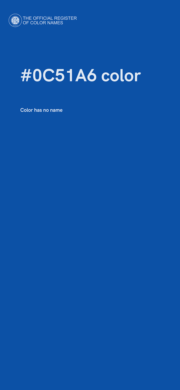 #0C51A6 color image