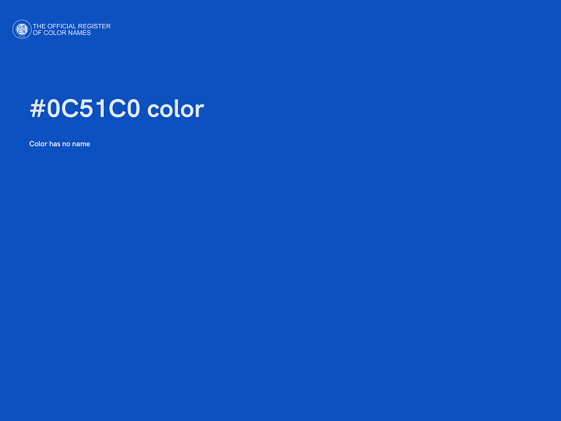 #0C51C0 color image
