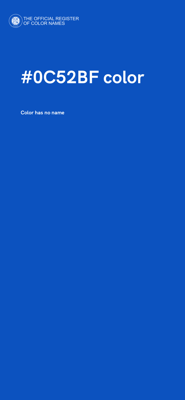 #0C52BF color image