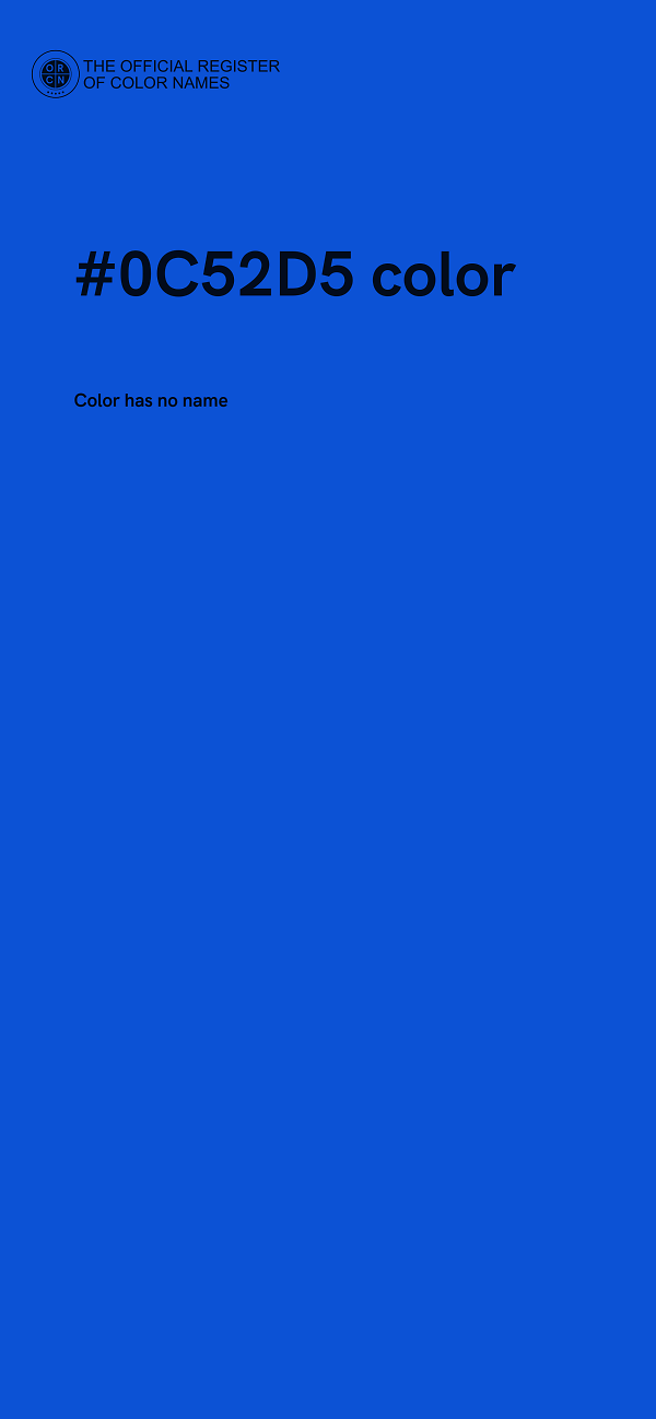#0C52D5 color image