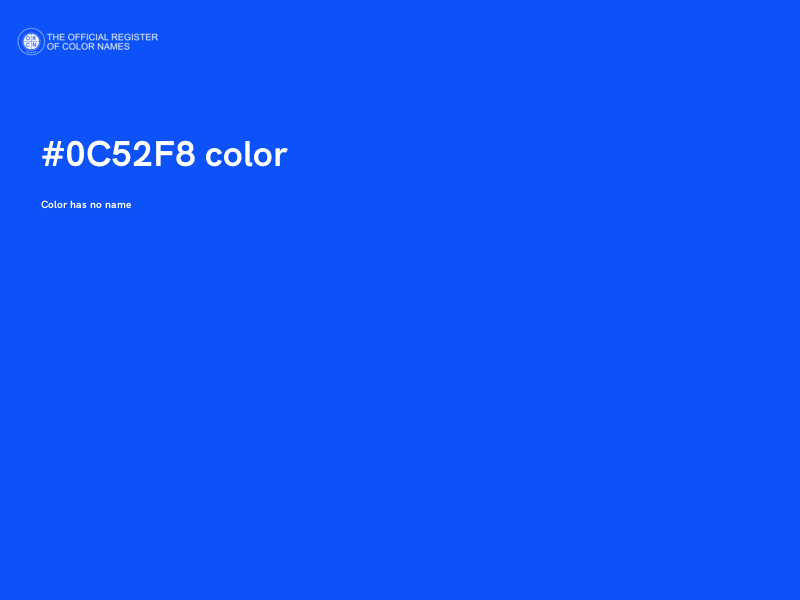 #0C52F8 color image