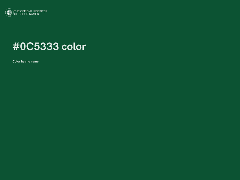 #0C5333 color image