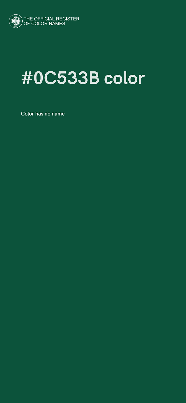 #0C533B color image