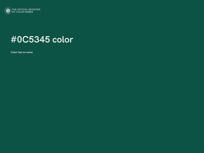 #0C5345 color image