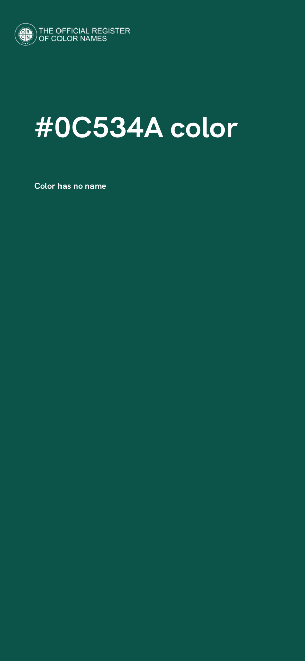 #0C534A color image