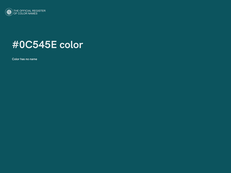 #0C545E color image