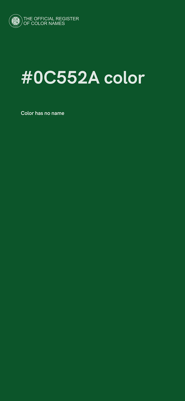 #0C552A color image