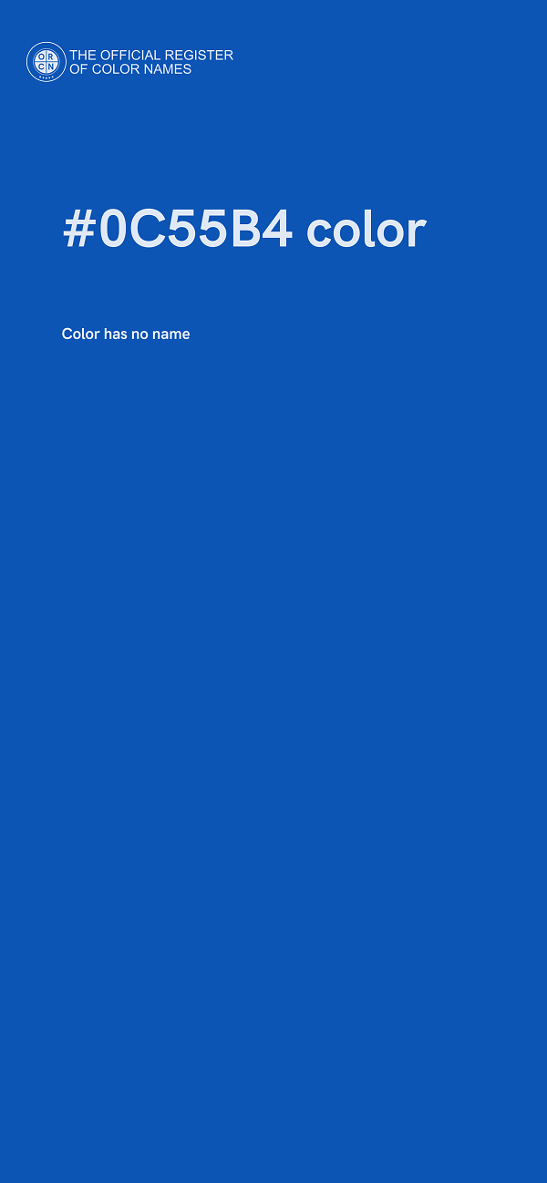 #0C55B4 color image