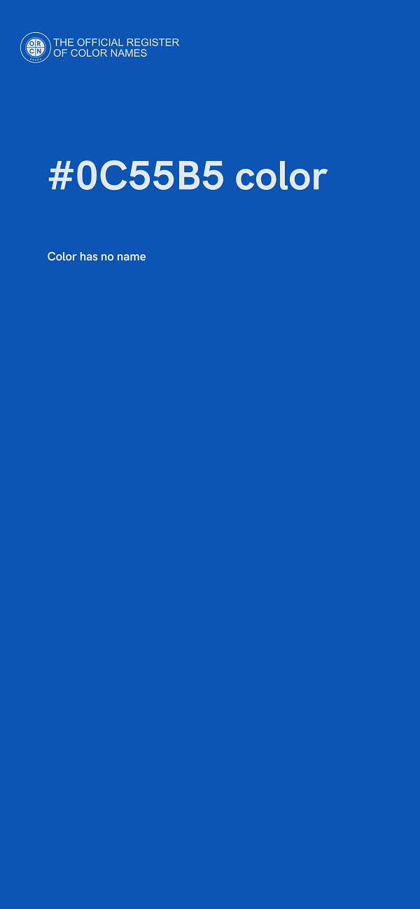 #0C55B5 color image