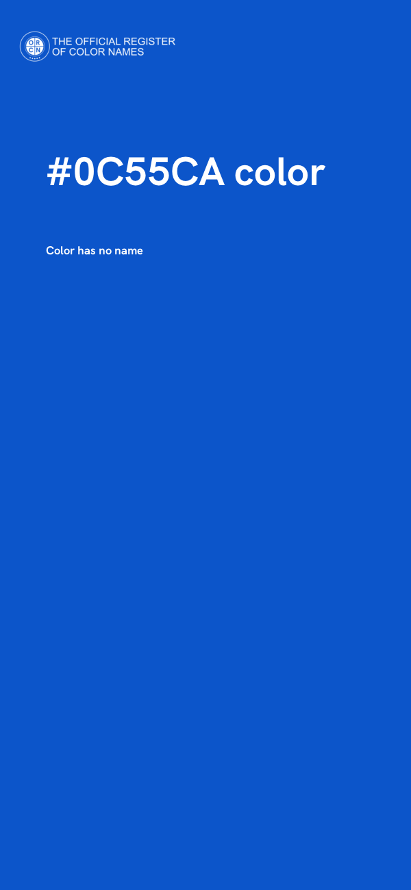 #0C55CA color image