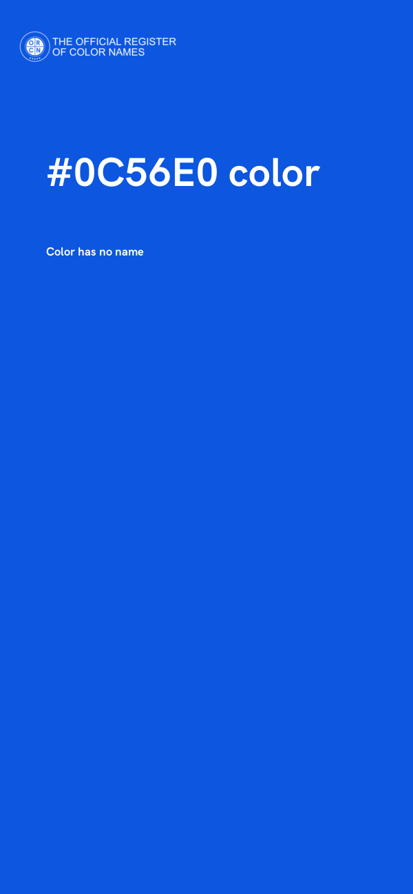 #0C56E0 color image